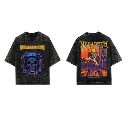 Megadeth Designed Vintage Oversized T-shirt
