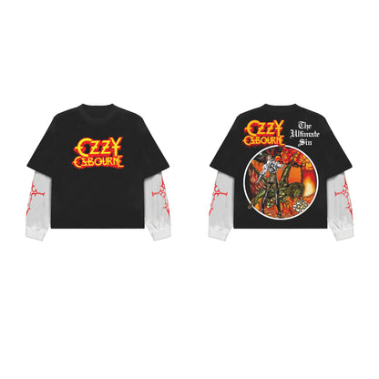 Ozzy Designed Oversized Long Sleeve T-shirt