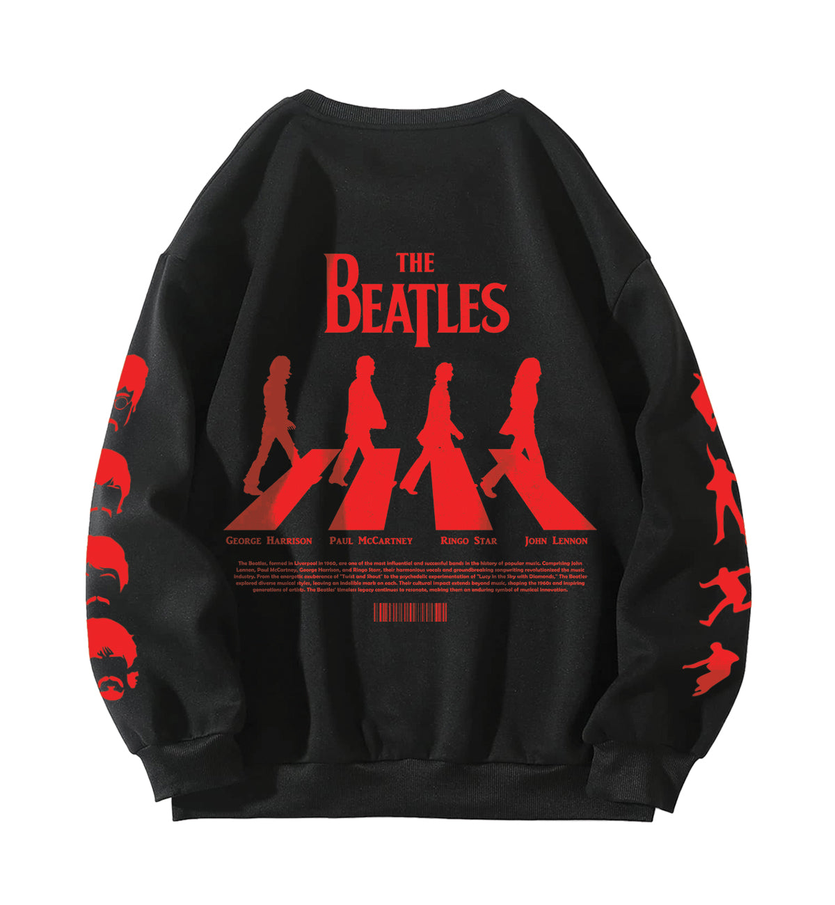The Beatles Designed Oversized Sweatshirt