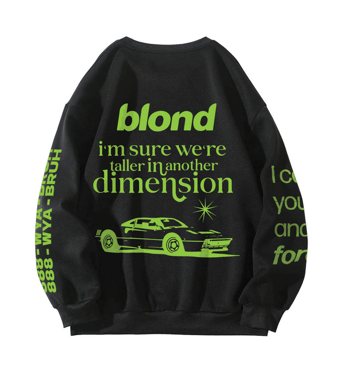 Blond Designed Oversized Sweatshirt
