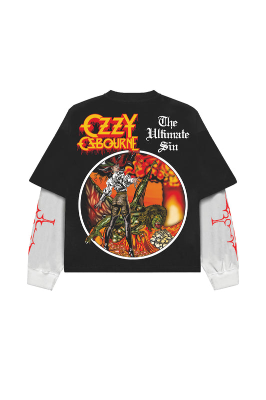 Ozzy Designed Oversized Long Sleeve T-shirt