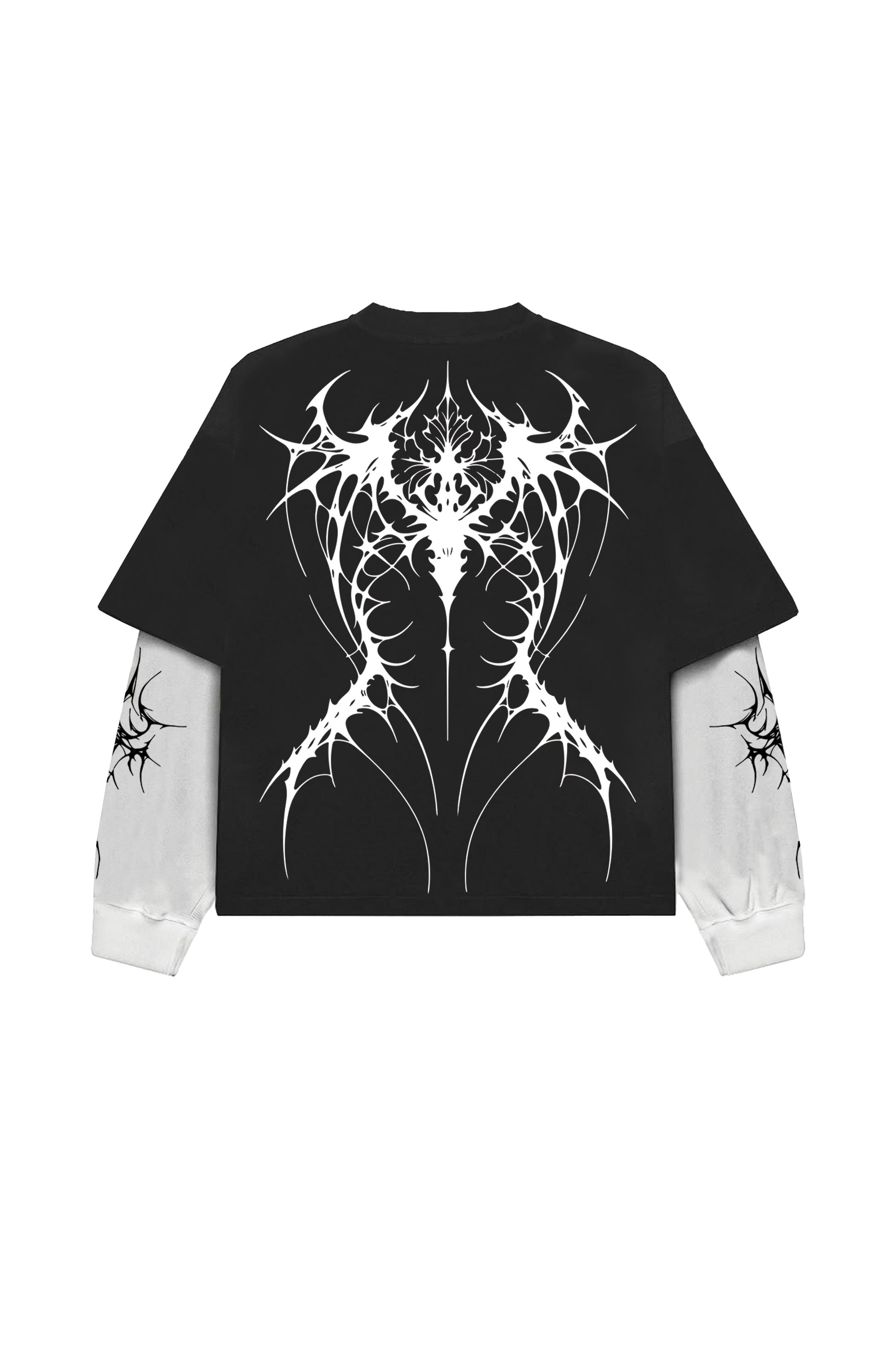 ENCRYPTED SOUL B&W LS OVERSIZED TEE
