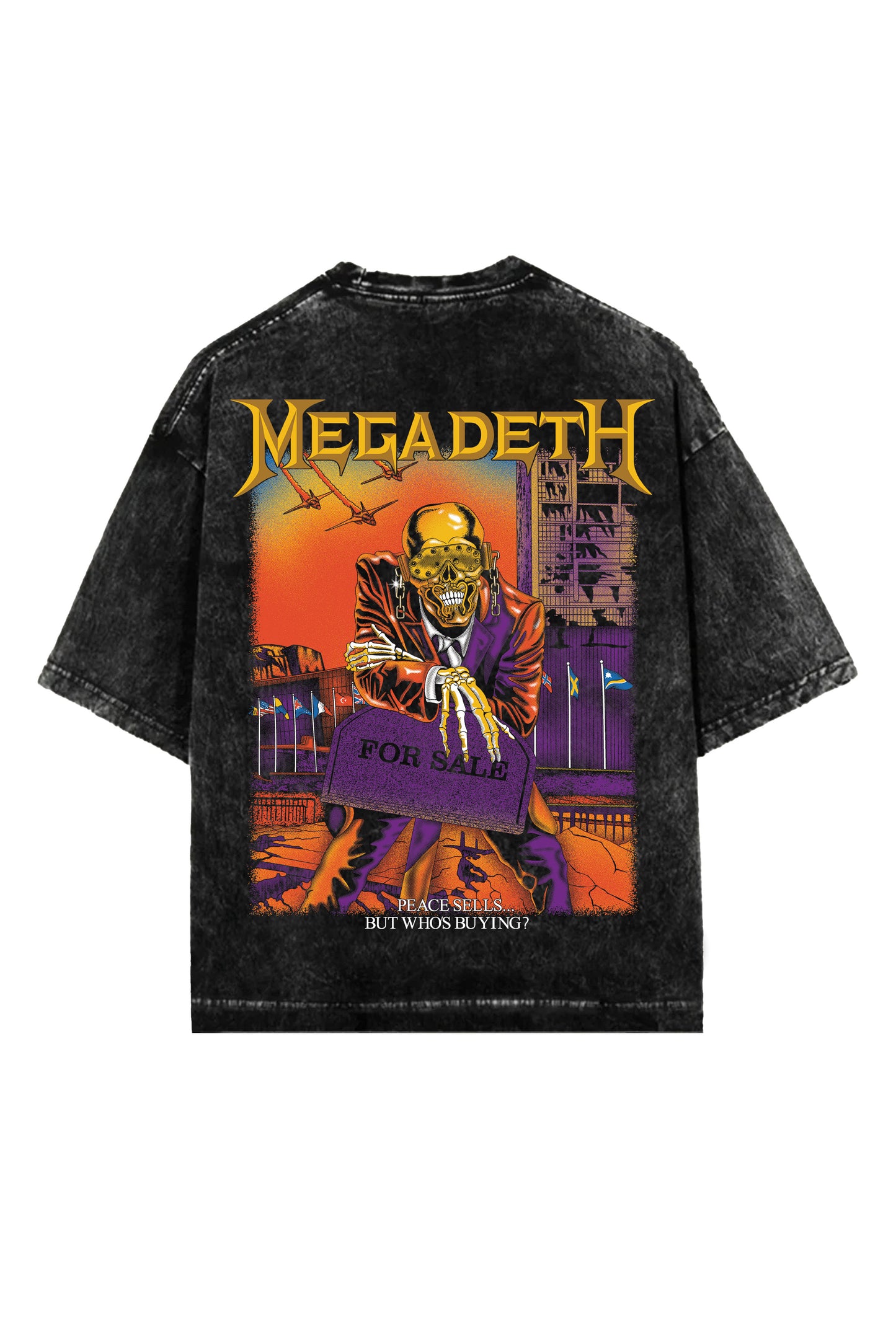Megadeth Designed Vintage Oversized T-shirt