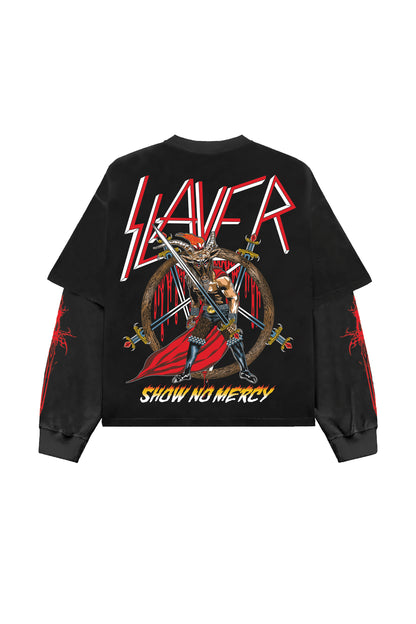 Slayer Designed Oversized Long Sleeve T-shirt