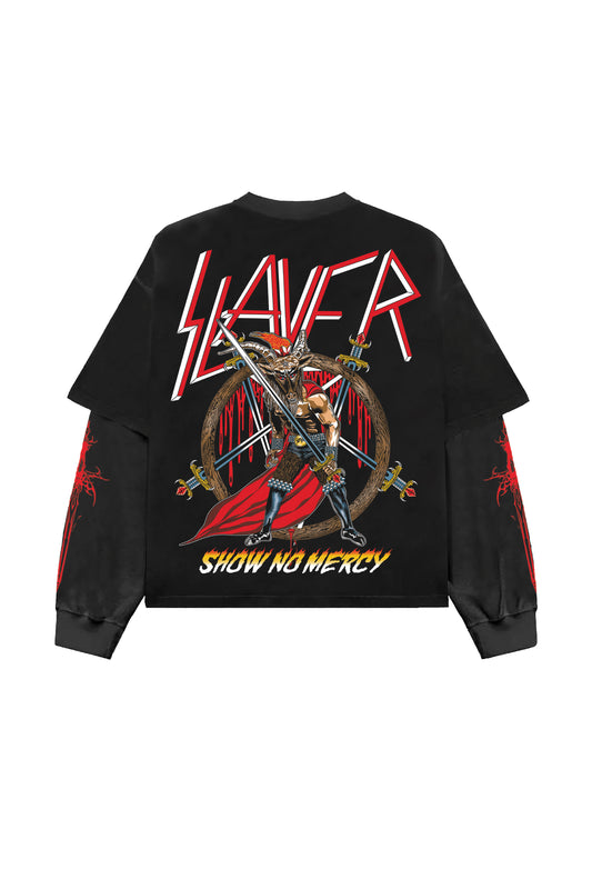 Slayer Designed Oversized Long Sleeve T-shirt