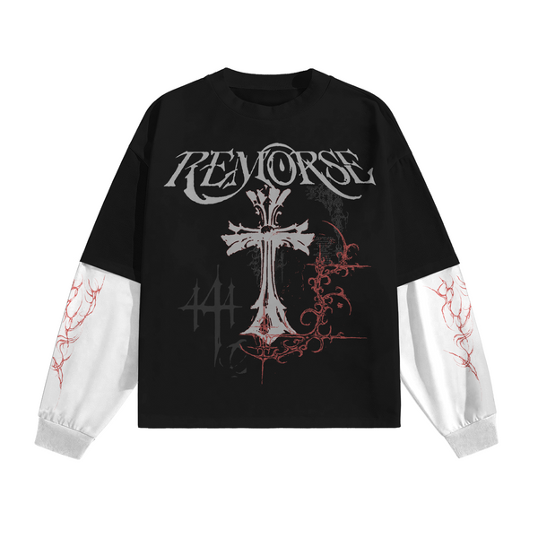 Remorse Designed Oversized Long Sleeve T-shirt