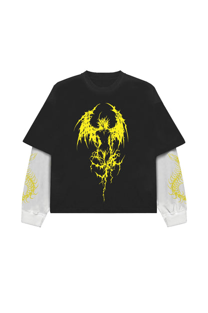 DAGGERBORN B&W LS OVERSIZED TEE