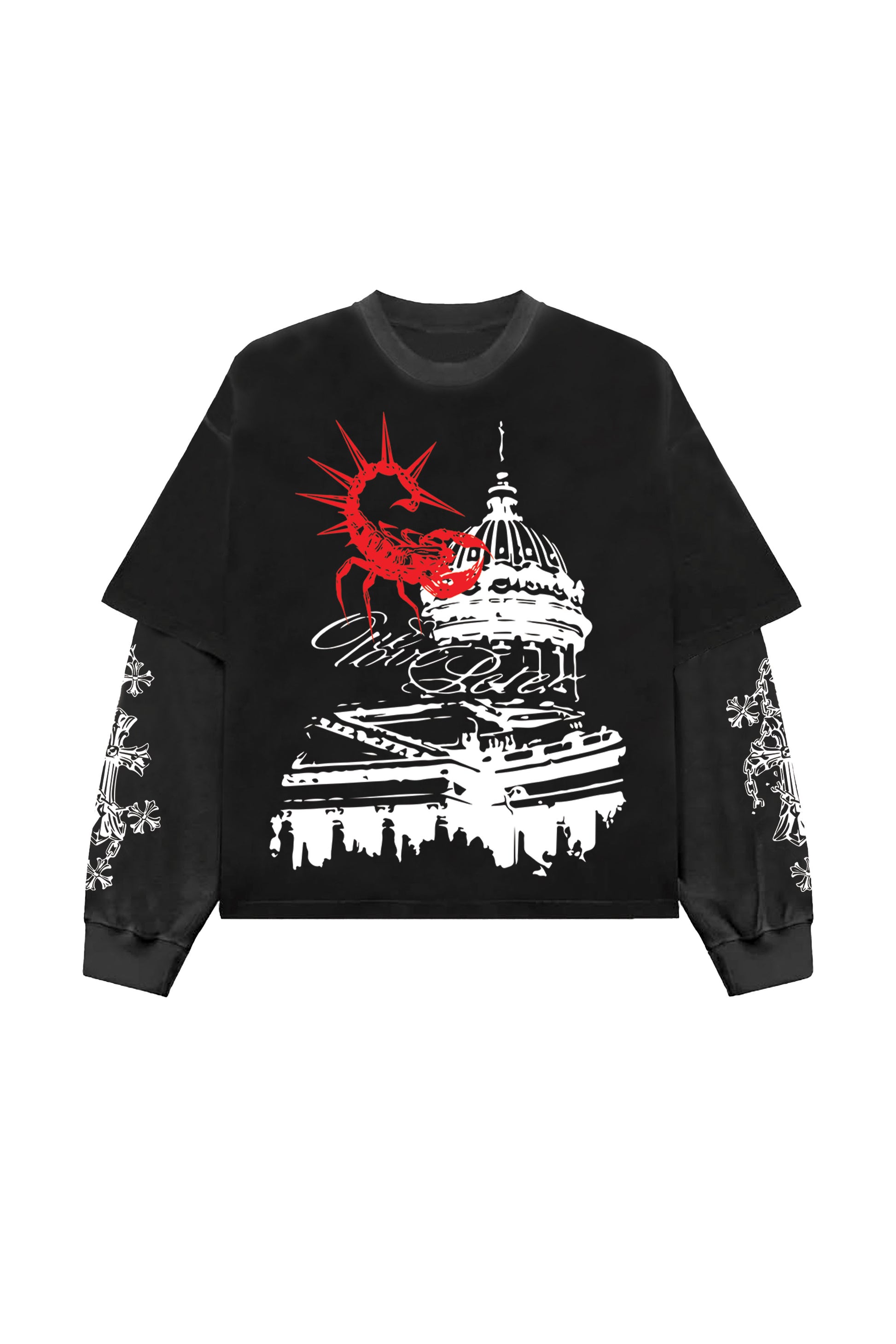 WORN TO INVOKE B&G LS OVERSIZED TEE