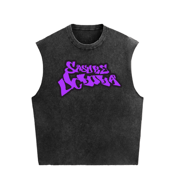 Sasuke Uchiha Stone Washed Vest