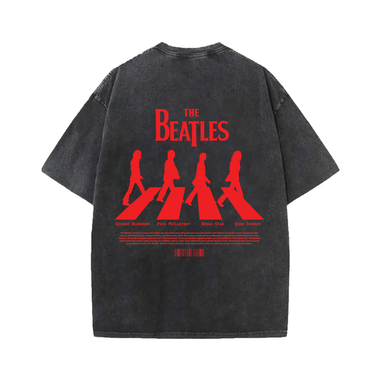 The Beatles Designed Vintage Oversized T-shirt