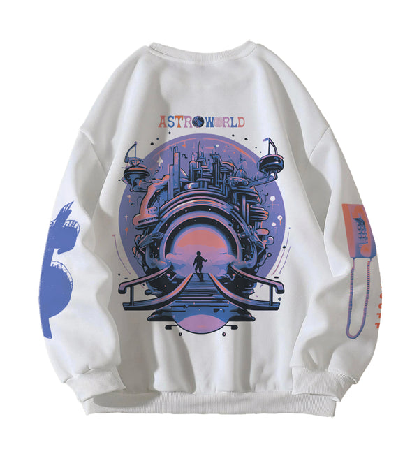 Astro World Designed Oversized Sweatshirt